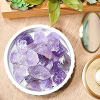 Natural Healing crystal Amethyst Raw Rough Stones | Weight : 150 Grams Approx. | Pack of 4 to 8 pc | Hand Picked and Cleaned - IGL Jewels