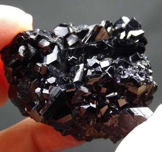 Natural Pure Black Tourmaline Certified Clusters for Grounding and Protection | Healing and Meditation - Cleansing off Negative Energy