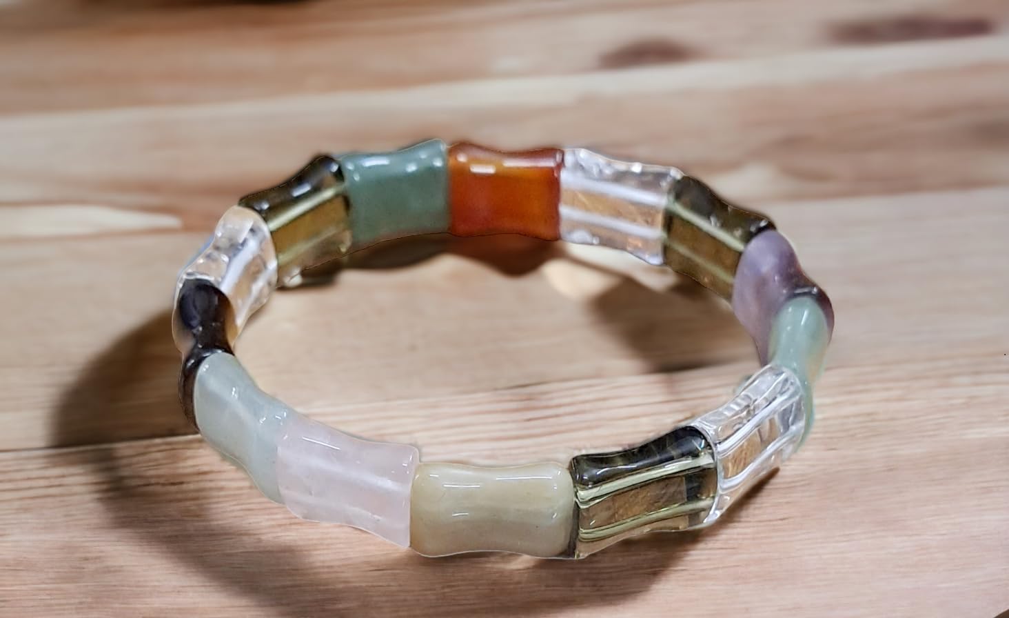 Divinity Crystals 7 Chakra Crystal Bracelet - Natural Real Pure 10 mm Flat Faceted for Men and Women, Promoting Good Luck, Love, Abundance, Healing, and Meditation