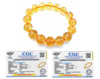 Divine Citrine Abundance Bracelet - Certified AAA Grade Bracelet for Money, Wealth, and Good Luck (Unisex) Pack of 4 Default Title