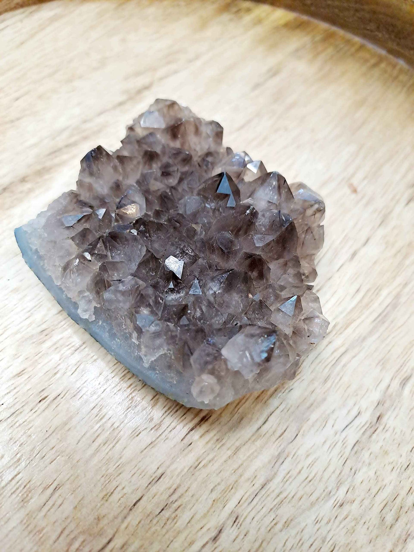 Smoky Quartz Geode Crystal Original AAA Grade Brazil Cluster for Healing and Meditation