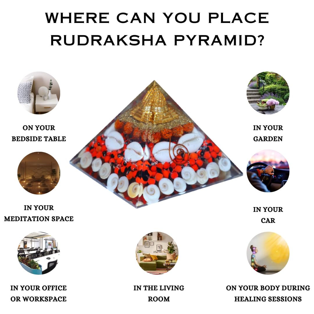 Divinity Crystals Natural Healing Orgone Pyramid Home Decor Vastu for Home Study Table Office Desk Reiki Feng Shui Symbol Crystal Showpieces for Home Decor Education Gifts