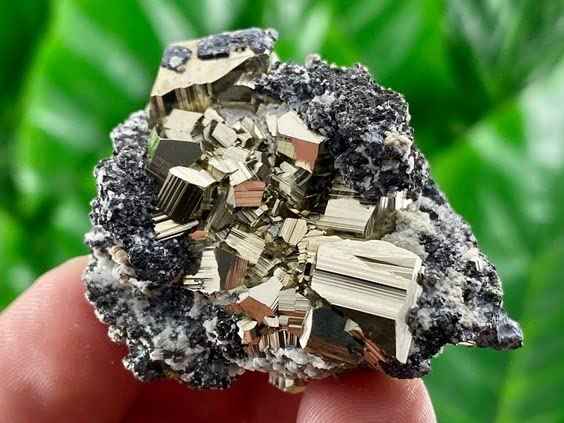 Divinity Crystals Pyrite Crystal Cluster - Original High Energy Natural Iron Pyrite Stone for Increased Willpower and Abundance - 80 Grams