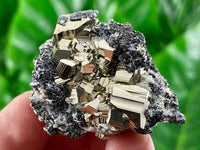 Divinity Crystals Pyrite Crystal Cluster - Original High Energy Natural Iron Pyrite Stone for Increased Willpower and Abundance - 80 Grams