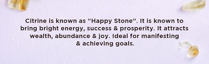 Natural Citrine Rough Stone for Vastu, Crystal Healing, Spirituality, Business Success, Money Abundance & Prosperity - 100 Grams