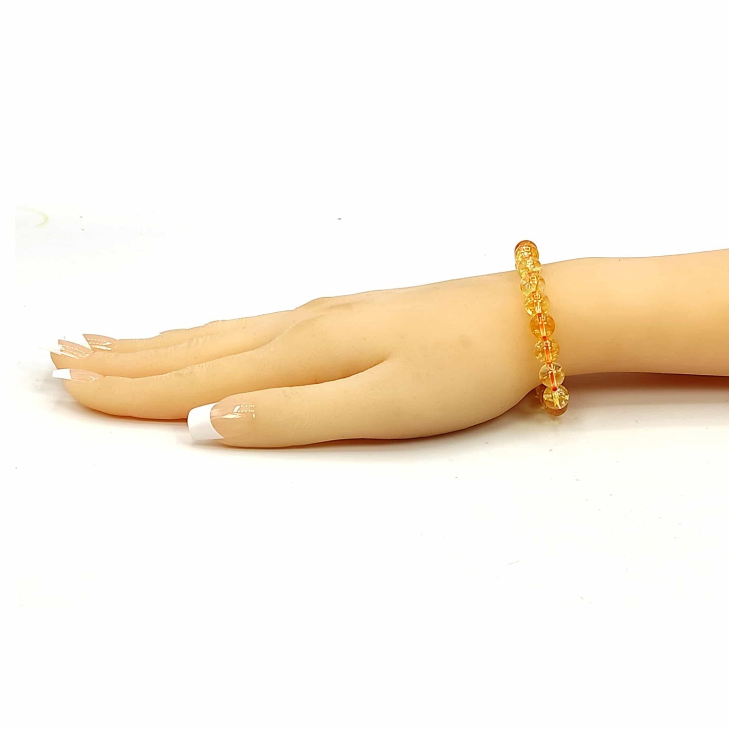 Divinity Crystals 7 Chakra Heart Bracelet - Natural 8 mm Crystal Bracelet for Good Luck, Love, Abundance, Healing, and Meditation for Men and Women