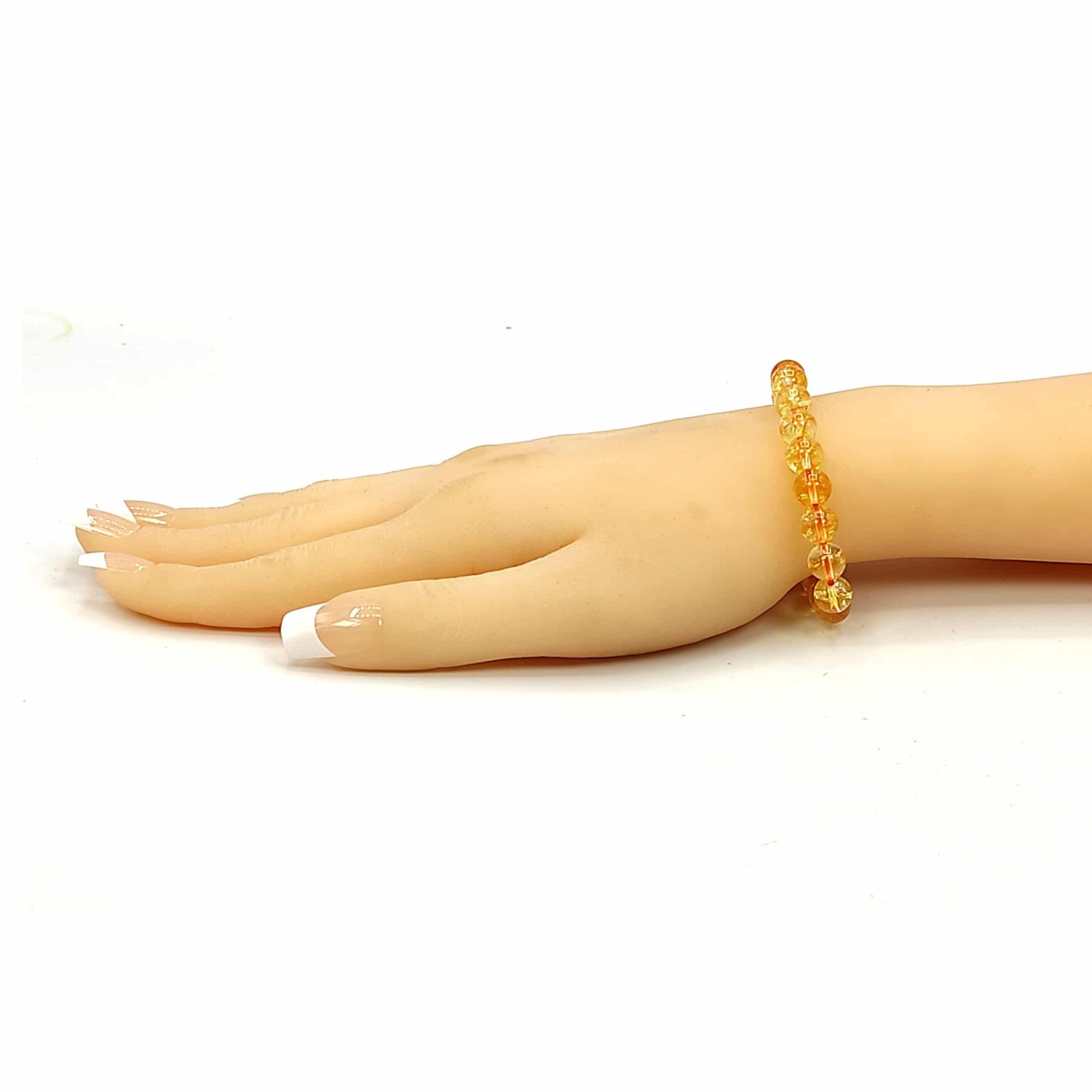 Divinity Crystals 7 Chakra Heart Bracelet - Natural 8 mm Crystal Bracelet for Good Luck, Love, Abundance, Healing, and Meditation for Men and Women