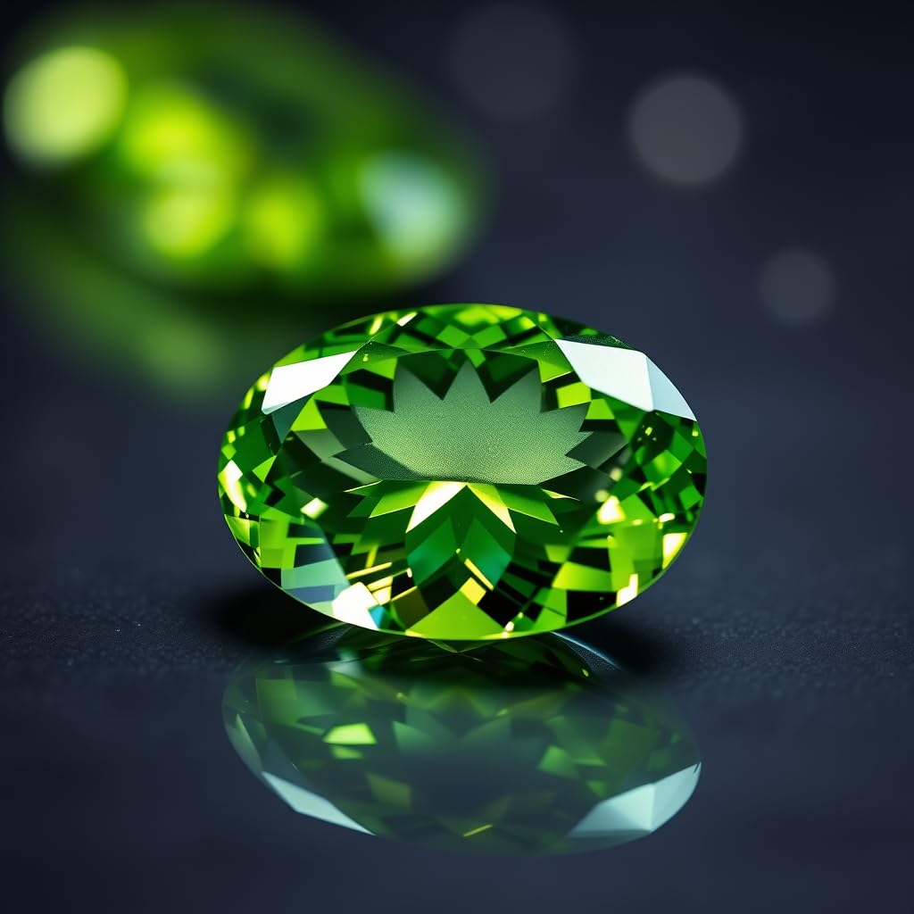 Natural Peridot Gemstone Original Certified exclusive cut Peridot/Olivine/Chrysolite 4 to 5.5 Carat Gemstone for Ring Jewellery for Men and Women - IGL Jewels