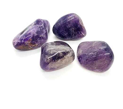 Natural AAA Grade Tumble Pebbles Stones for Reiki Healing Home Decoration and Vastu Correction Love Relationship and Financial Abundance, Wealth, Will Power and Prosperity Amethyst